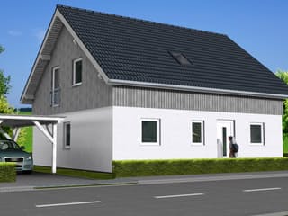 Fertighaus Lisa von Zimmermann Haus, Satteldach-Klassiker Außenansicht 1