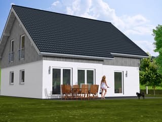 Fertighaus Lisa von Zimmermann Haus, Satteldach-Klassiker Außenansicht 2