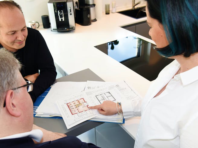 Planung des Grundrisses mit Architekt