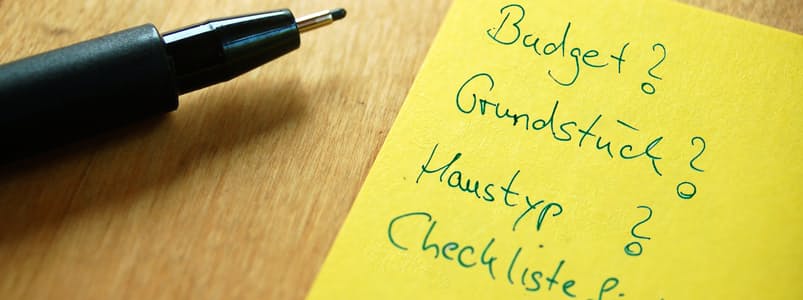 Checkliste für den Hausbau