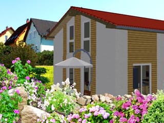 Fertighaus Jana von Ludwig Andrä Holzbau Schlüsselfertig ab 176916€, Satteldach-Klassiker Außenansicht 1