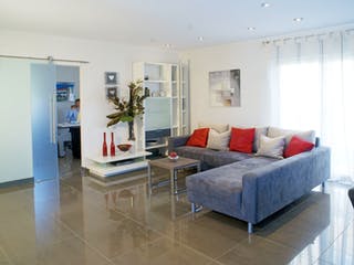 Fertighaus Jazz 80 Sonderplanung von SCHWABENHAUS, Pultdachhaus Innenansicht 1