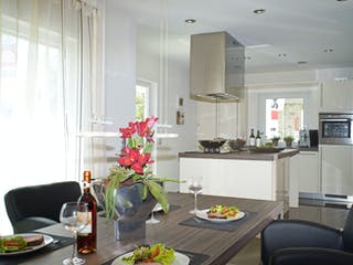 Fertighaus Jazz 80 Sonderplanung von SCHWABENHAUS, Pultdachhaus Innenansicht 2