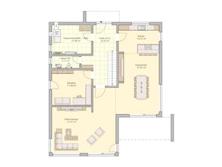 Fertighaus Matene von Fingerhut Haus Schlüsselfertig ab 657470€, Stadtvilla Grundriss 1
