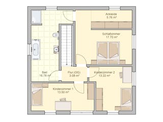 Fertighaus Mediol von Fingerhut Haus Schlüsselfertig ab 429063€, Stadtvilla Grundriss 2