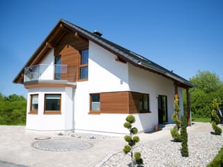 Fertighaus München von STREIF Haus, Satteldach-Klassiker Außenansicht 1