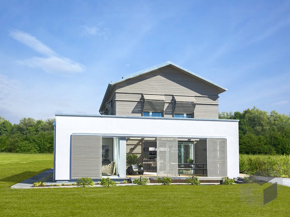 NaturDesign - Musterhaus Köln von Baufritz Außenansicht