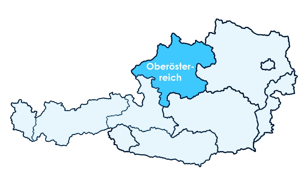 Lage Oberösterreichs