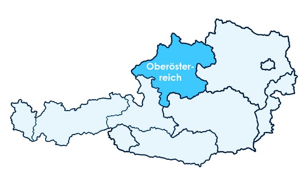 Lage Oberösterreichs