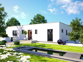 Fertighaus One 136 von Bärenhaus Schlüsselfertig ab 243994€, Bungalow Außenansicht 2