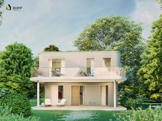 Rupp Gebäudedruck 3D-Druck-Haus Kallisto zweistoeckig Rupp Gebäudedruck 3D-Druck-Haus Kallisto zweistoeckig