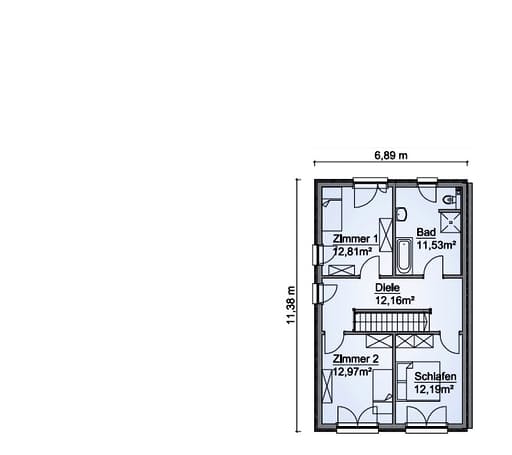 Scanhaus SH 127 DHH Dachgeschoss