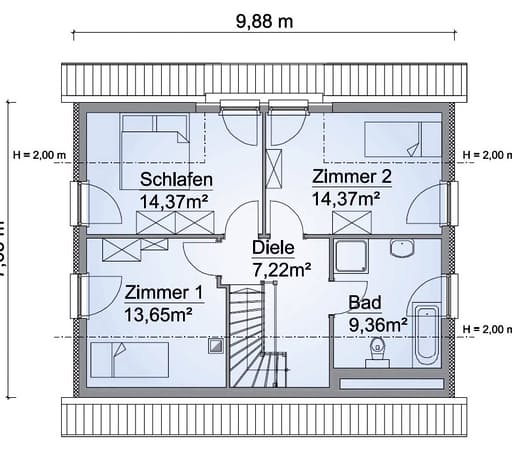 Scanhaus SH 131 Dachgeschoss