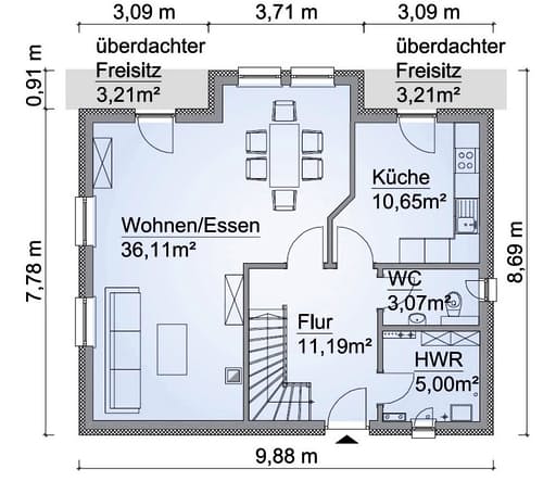 Scanhaus SH 131 Erdgeschoss