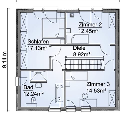 Scanhaus SH 135 S Dachgeschoss