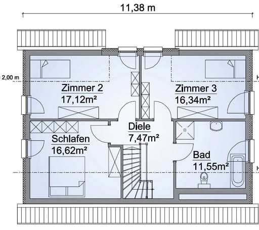 Scanhaus SH 142 FS Dachgeschoss