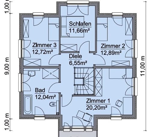 Scanhaus SH 160 S Dachgeschoss