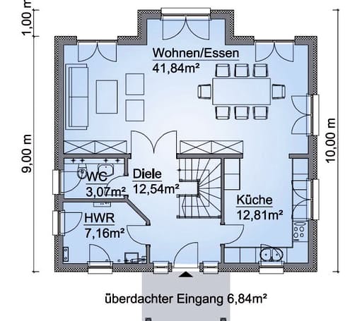 Scanhaus SH 160 S Erdgeschoss
