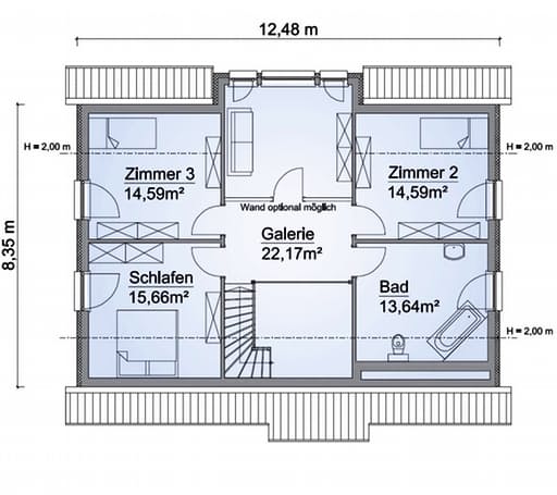 Scanhaus SH 180 FS Dachgeschoss