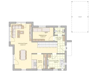 Fertighaus Mainz von Fingerhut Haus Schlüsselfertig ab 427073€, Satteldach-Klassiker Grundriss 2