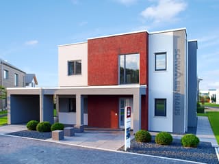 Fertighaus Musterhaus Köln von SCHWABENHAUS, Cubushaus Außenansicht 1