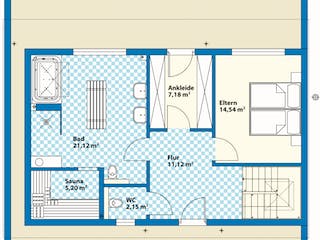 Fertighaus Jazz Sonderplanung von SCHWABENHAUS, Pultdachhaus Grundriss 3