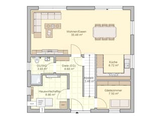 Fertighaus Soccia von Fingerhut Haus Schlüsselfertig ab 445397€, Stadtvilla Grundriss 1