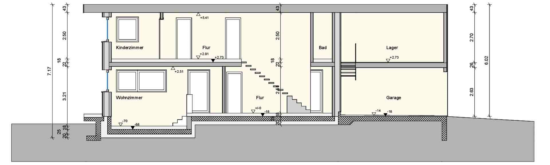 Split Level Haus Grundriss