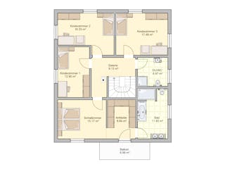 Fertighaus Suro von Fingerhut Haus Schlüsselfertig ab 605649€, Stadtvilla Grundriss 2