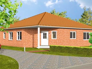 Fertighaus VarioClassic 114 von VarioSelf Schlüsselfertig ab 166720€, Bungalow Außenansicht 2