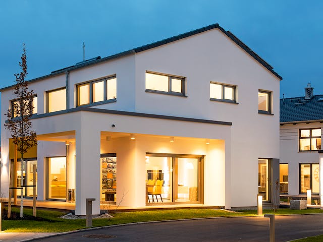 Fertighaus Vitalis von Büdenbender Hausbau Schlüsselfertig ab 351000€, Satteldach-Klassiker Außenansicht 5