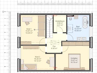 Massivhaus Jubilé-Haus 160 von GfG-Architektenhäuser Schlüsselfertig ab 299900€, Satteldach-Klassiker Grundriss 2