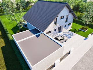 Massivhaus Entwurf NB195 von FAVORIT Massivhaus, Satteldach-Klassiker Außenansicht 23