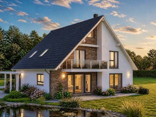 Massivhaus Born von TIMOWA Massivhäuser, Satteldach-Klassiker Außenansicht 2