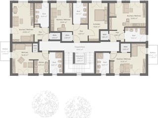 Massivhaus Haus Ahrensfelde von ROTH MASSIVHAUS Schlüsselfertig ab 1207000€, Satteldach-Klassiker Grundriss 2