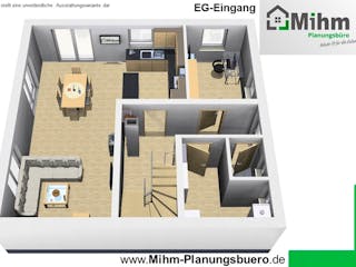 Massivhaus Idealo 150 WD von Mihm Thermobau Schlüsselfertig ab 430950€, Stadtvilla Innenansicht 1