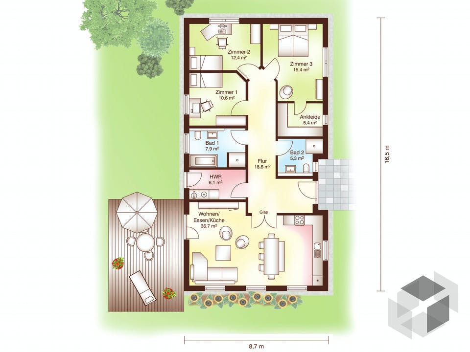 Aalborg von Fjorborg Grundriss