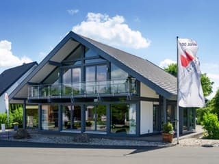 Fertighaus Ästhetik - Mannheim von Meisterstück-HAUS, Fachwerk Außenansicht 2