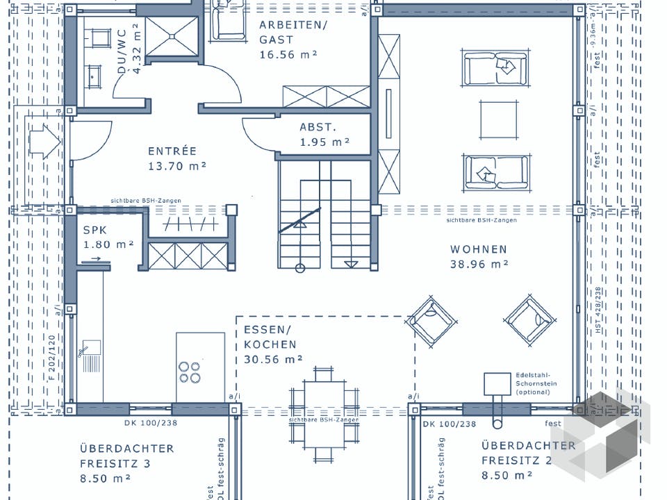 Ästhetik von Meisterstück-HAUS Grundriss