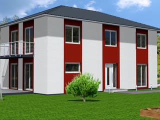 Fertighaus Agnes 150 von Klaus Kowalski Immobilien Schlüsselfertig ab 219363€, Stadtvilla Außenansicht 1