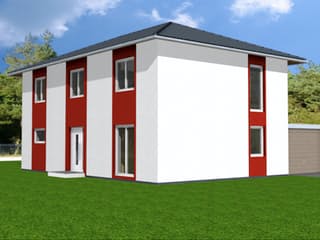 Fertighaus Agnes 150 von Klaus Kowalski Immobilien Schlüsselfertig ab 219363€, Stadtvilla Außenansicht 3