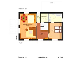 Fertighaus Agnes 150 von Klaus Kowalski Immobilien Schlüsselfertig ab 219363€, Stadtvilla Grundriss 2