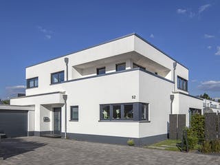 Massivhaus Abendroth von AIM Hausbau, Cubushaus Außenansicht 1