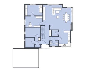 Massivhaus Abendroth von AIM Hausbau, Cubushaus Grundriss 1