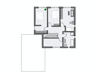Massivhaus Cornelius von AIM Hausbau, Cubushaus Grundriss 2
