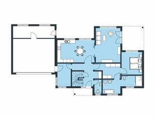 Massivhaus Elberfeld von AIM Hausbau, Stadtvilla Grundriss 1
