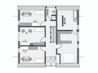 Massivhaus Götze von AIM Hausbau, Satteldach-Klassiker Grundriss 2