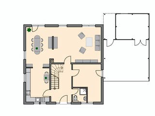 Massivhaus Ihle von AIM Hausbau, Stadtvilla Grundriss 1
