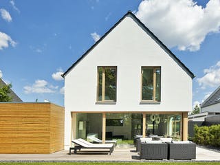 Massivhaus Immel von AIM Hausbau, Satteldach-Klassiker Außenansicht 3