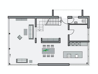 Massivhaus Immel von AIM Hausbau, Satteldach-Klassiker Grundriss 1